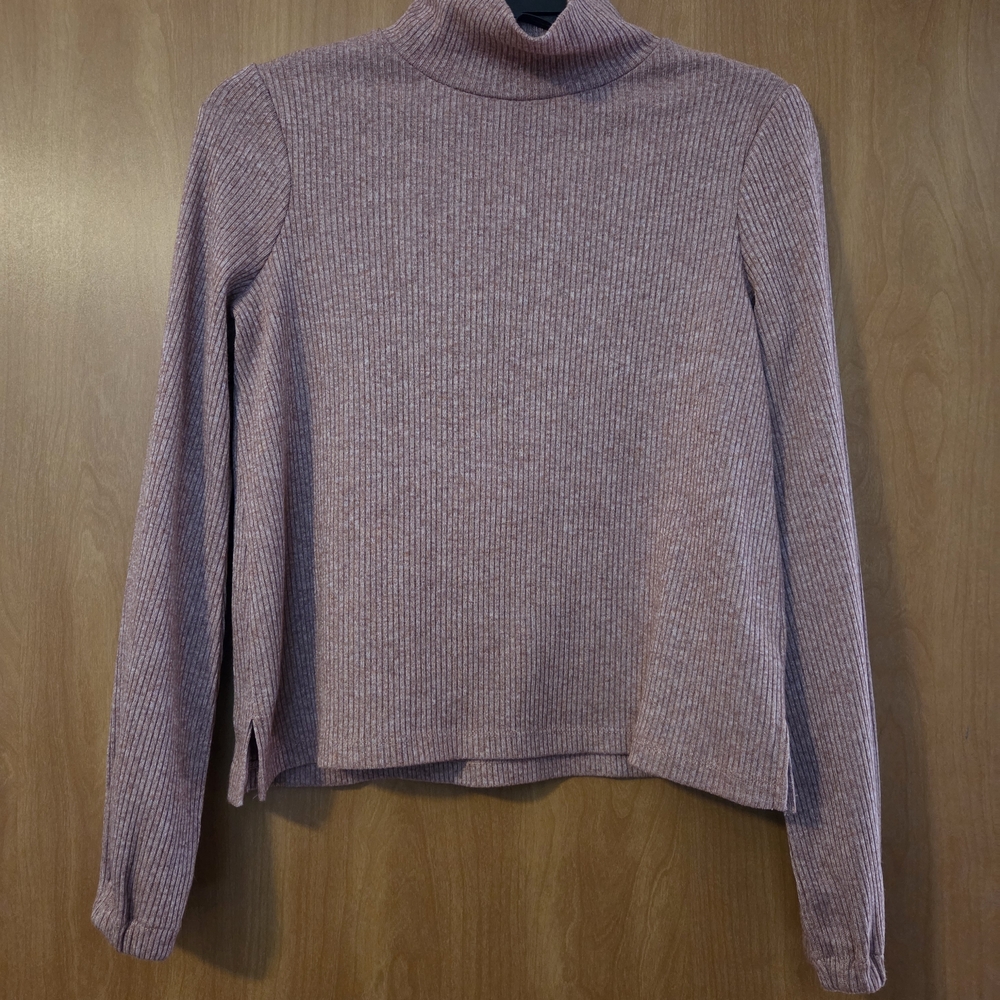 MADEWELL Soft Pink Mock Turtleneck Sweater Size S